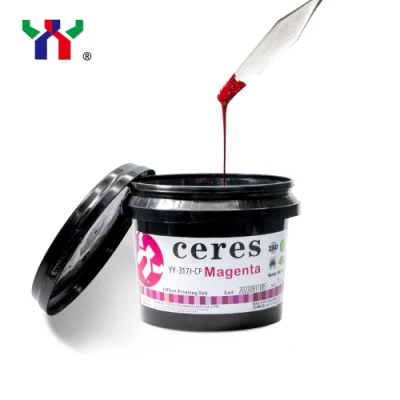 Encre offset UV Ceres de haute qualité pour tasse, force adhésive élevée pour cartes, couleur cmjn, 1 kg/canette